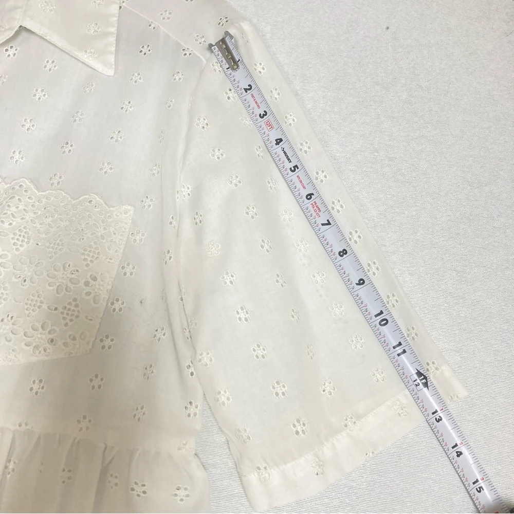 Vintage Bonnie Srauss  Maxi Dress Women's  Embroidered Size 10 White - Picture 9 of 16